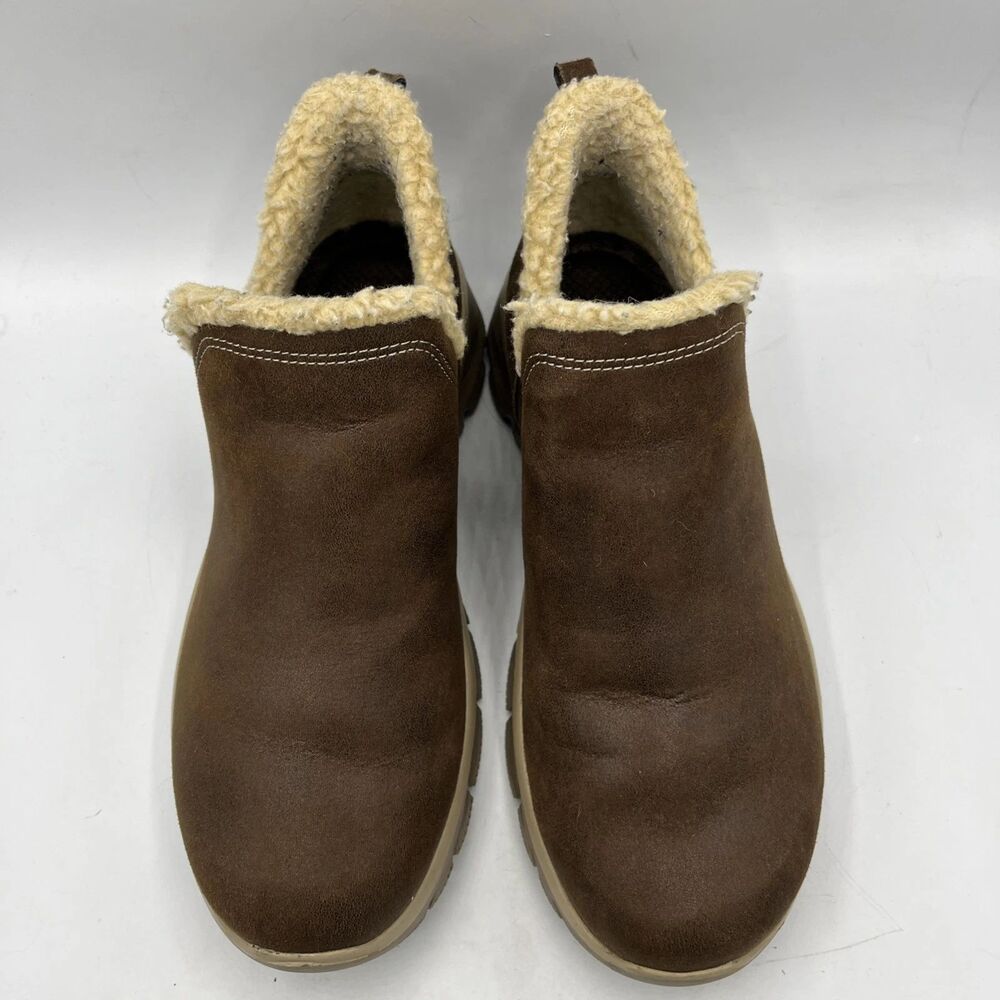 Skechers Relaxed Fit Air Cooled Memory Foam Brown Slip On Shoes Womens Size 9.5